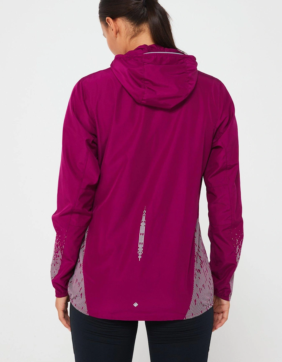 Womens Tech Reflect Running Jacket-purple