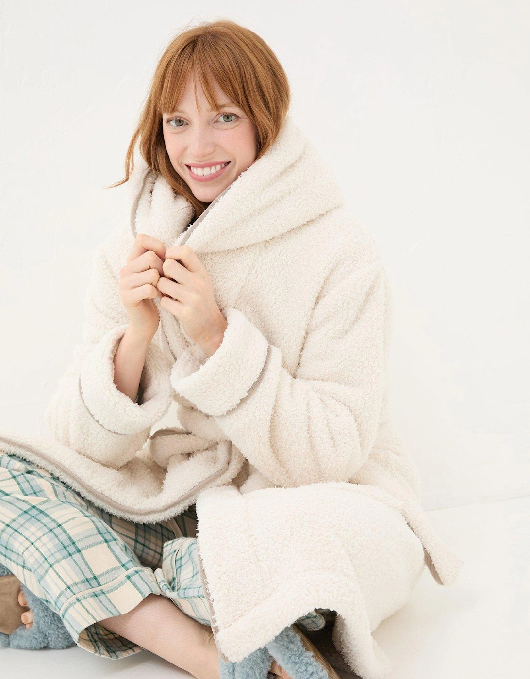 Snuggle Dressing Gown - Cream