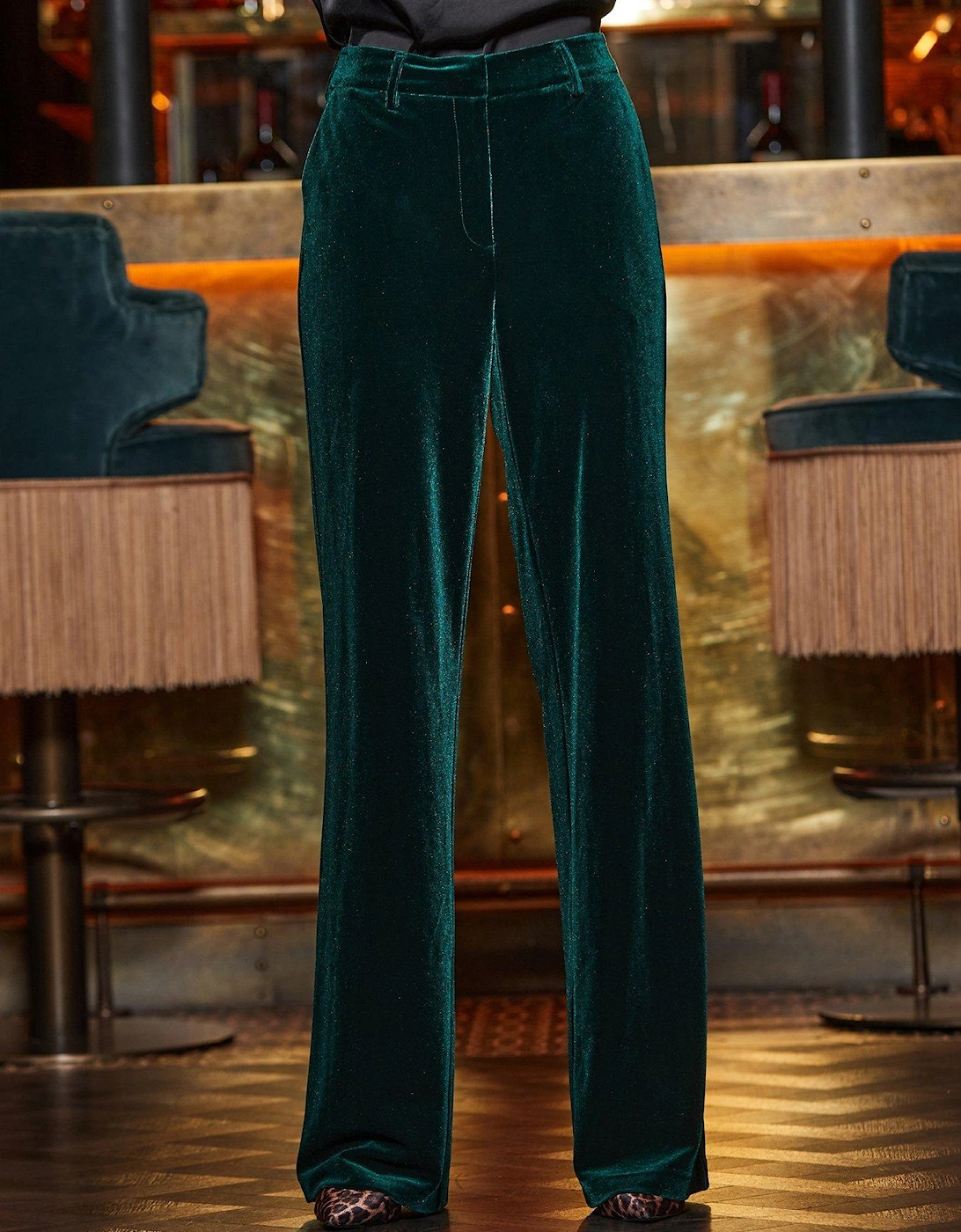 Velvet Trouser - Green