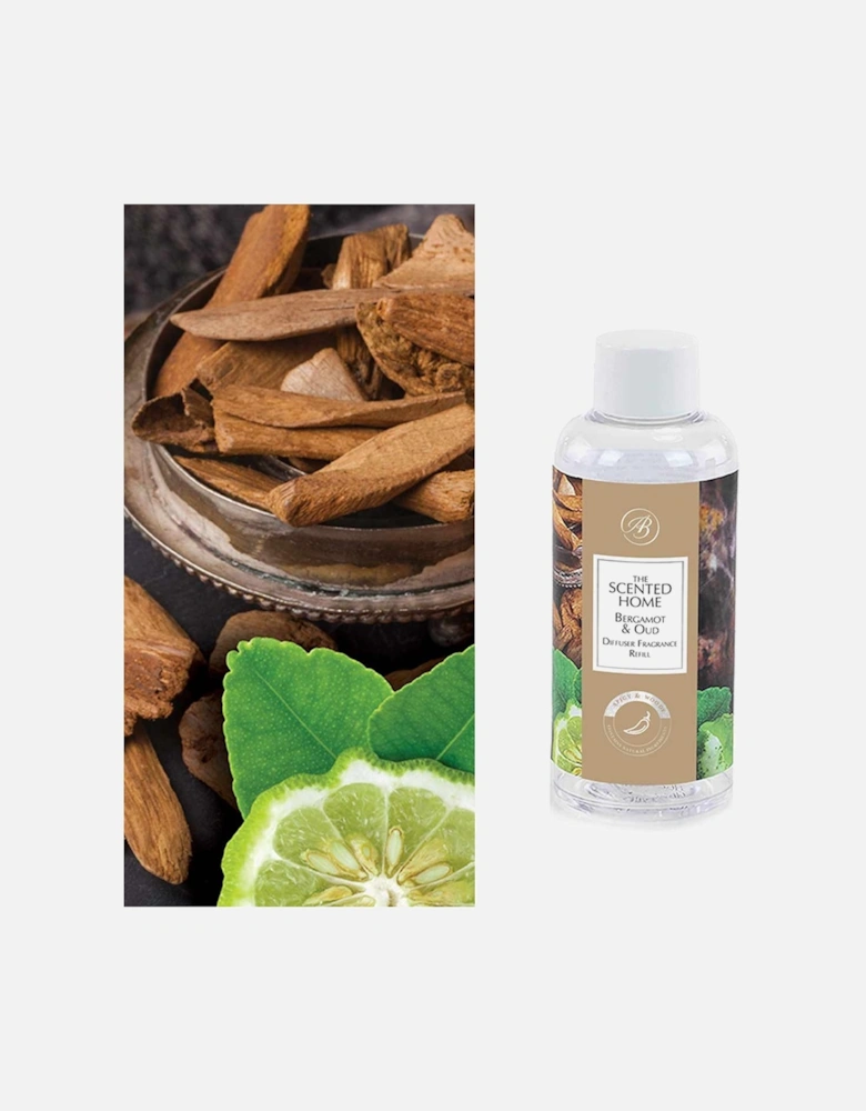 150ml Reed Diffuser Refill - Bergamot & Oud