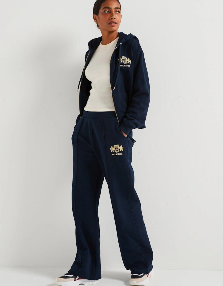 Varsity Crest Sweatpants - Navy