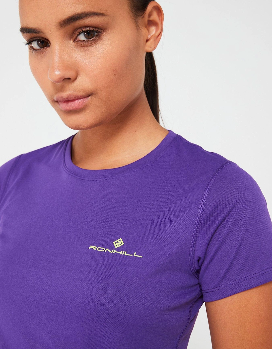 Womens Core Running Short Sleeved Tee-purple