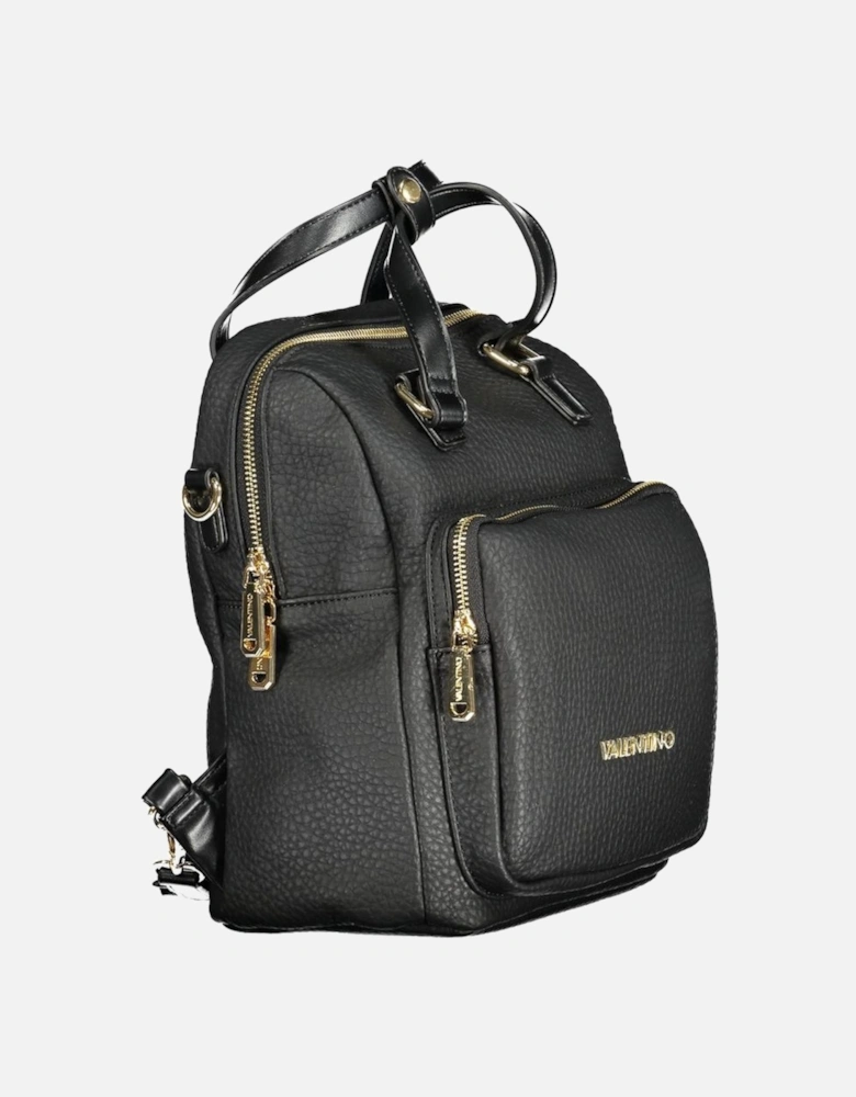 Black Polyethylene Backpack Women