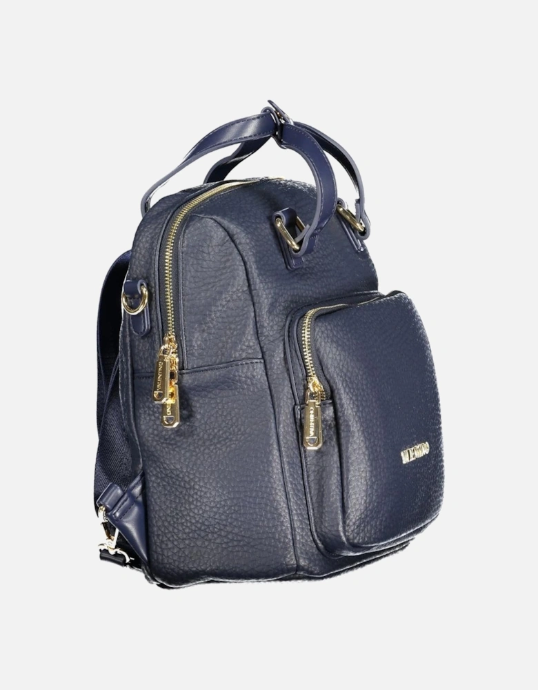 Blue Polyethylene Backpack Women