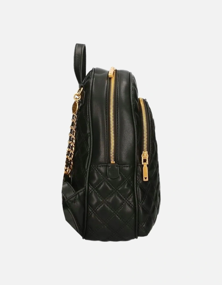 Polyurethane Quilted Shoulder Bag Women - Black Backpacks