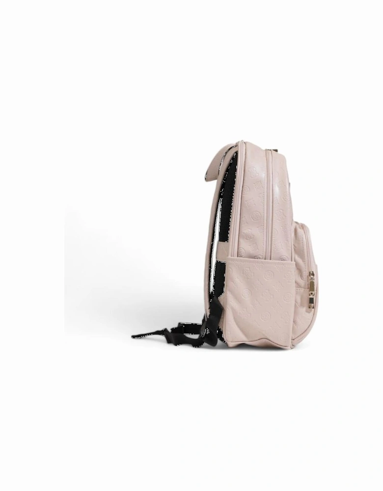 Polyurethane Backpack with Structured Design Women - Pink