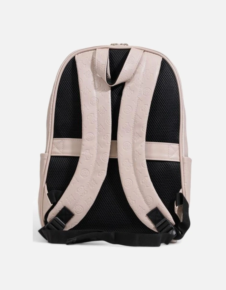 Polyurethane Backpack with Structured Design Women - Pink