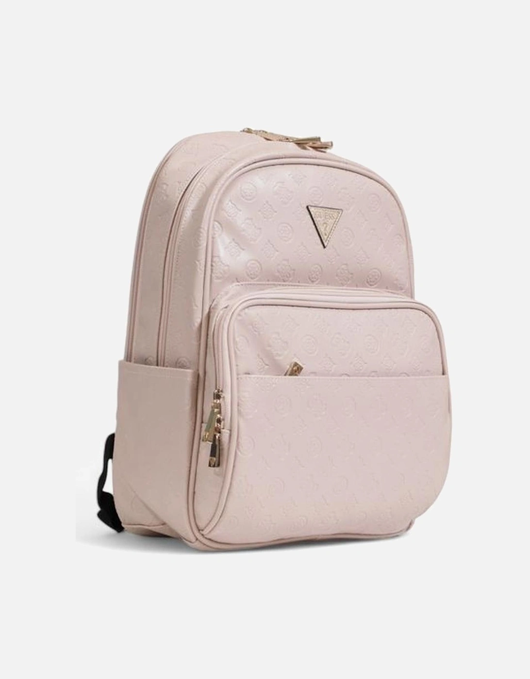 Polyurethane Backpack with Structured Design Women - Pink