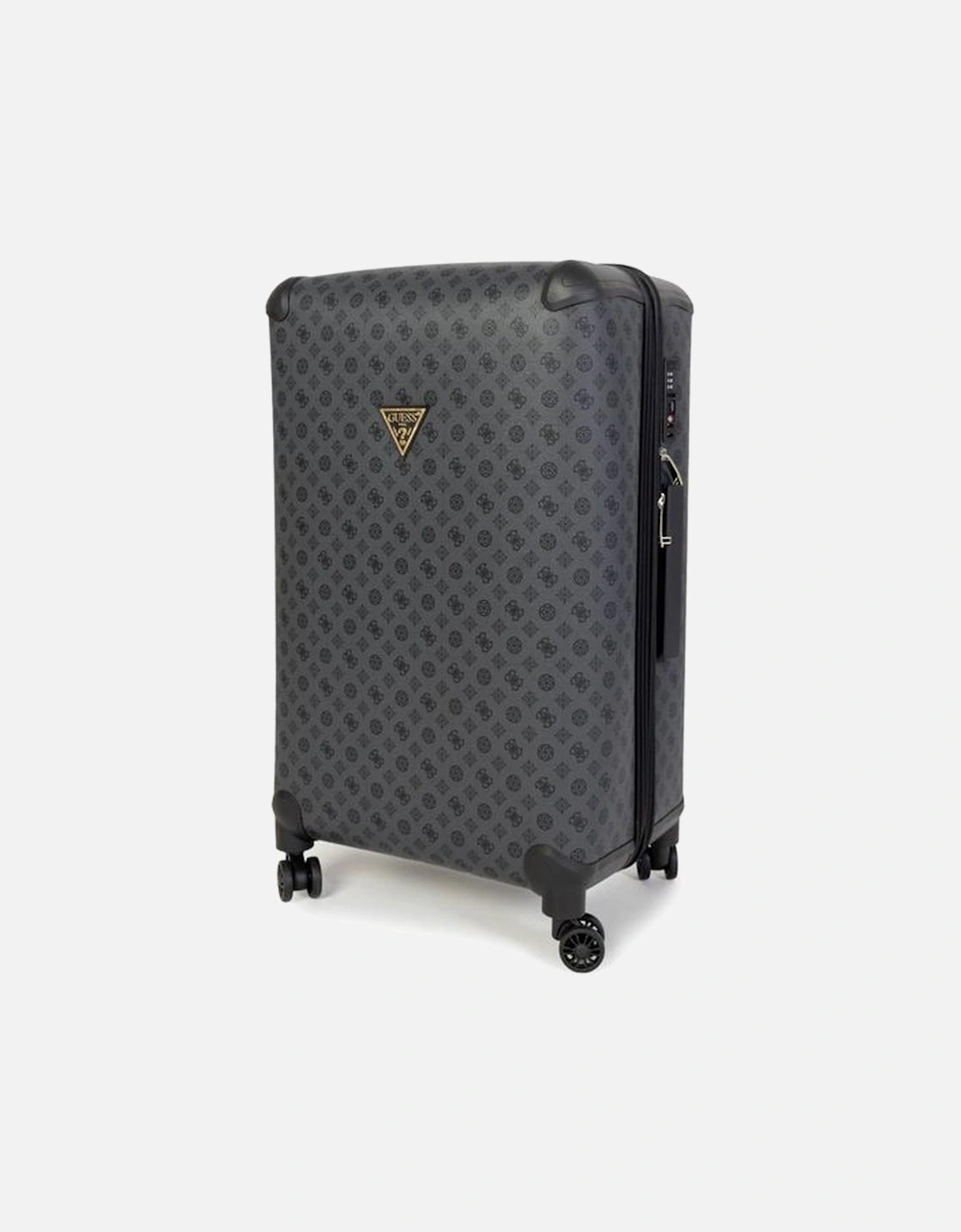 Large Checked Luggage Suitcase Women Gray