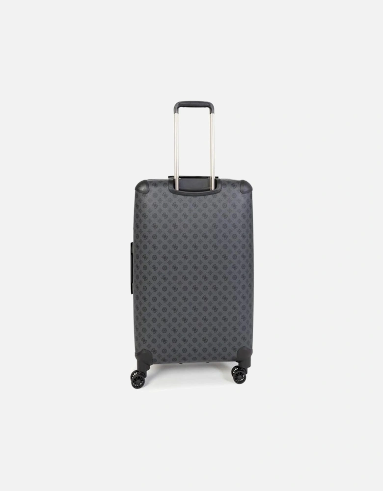 Large Checked Luggage Suitcase Women Gray