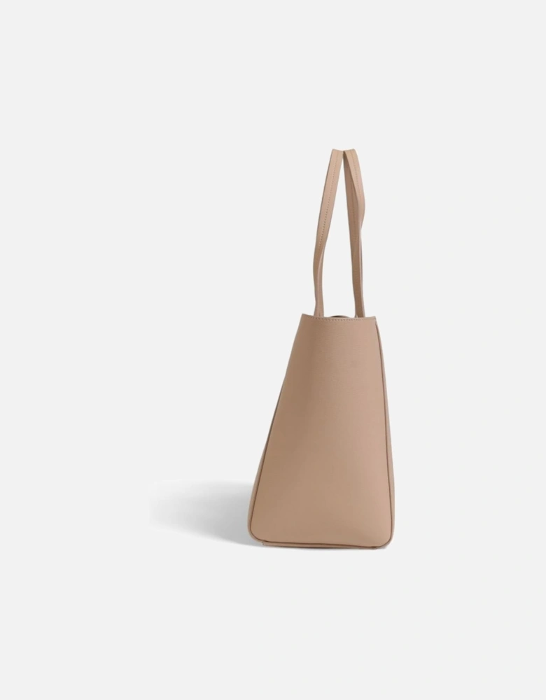 Recycled Polyester Quilted Shoulder Bag Women - Beige Handbags