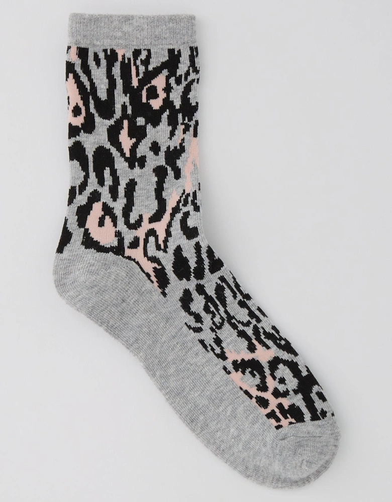 5pk Printed Ankle Socks - Multi