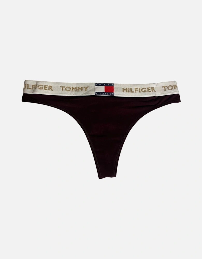 Golden Heritage Thong, Burgundy