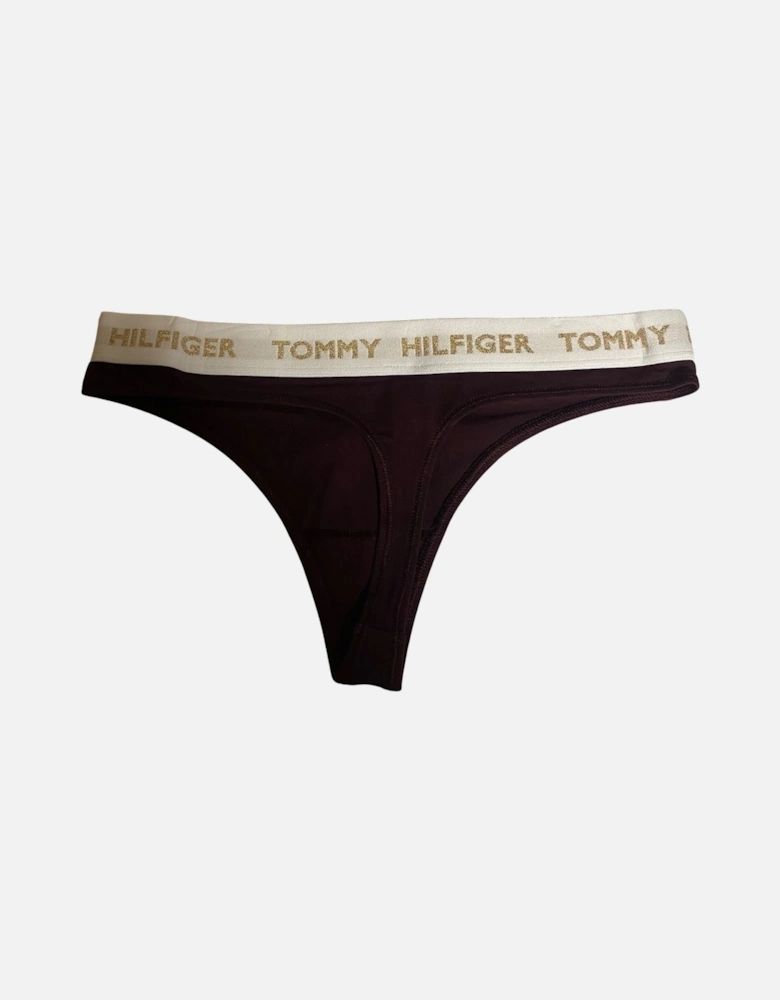 Golden Heritage Thong, Burgundy