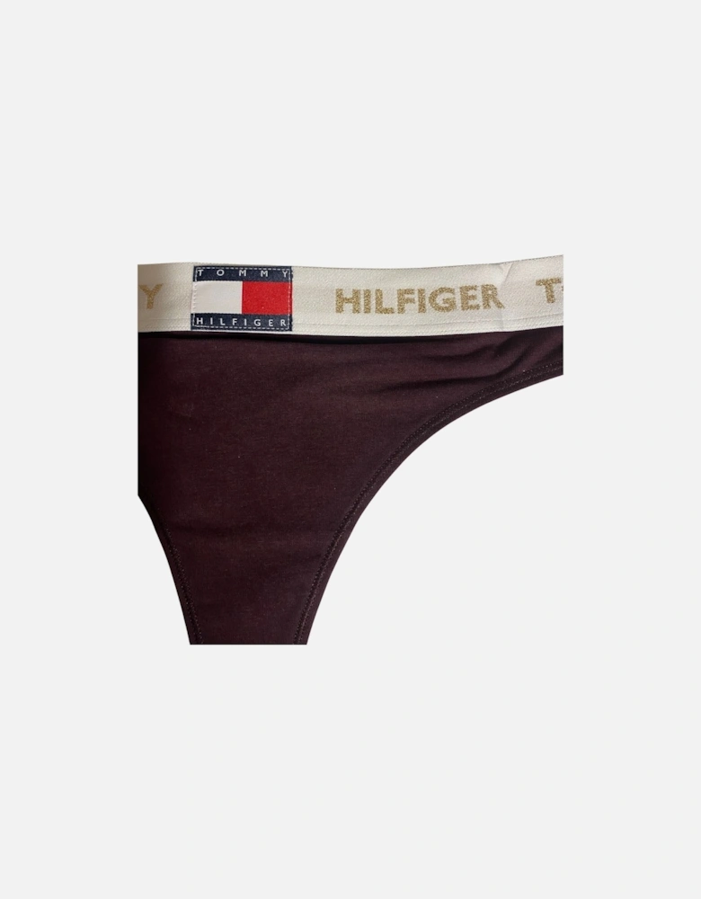 Golden Heritage Thong, Burgundy