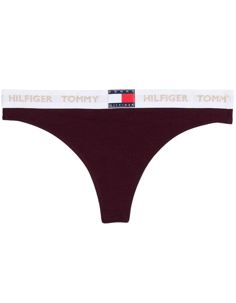 Golden Heritage Thong, Burgundy