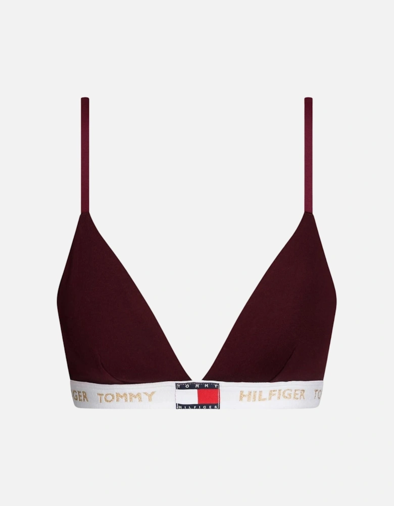 Golden Heritage Padded Triangle Bra, Burgundy