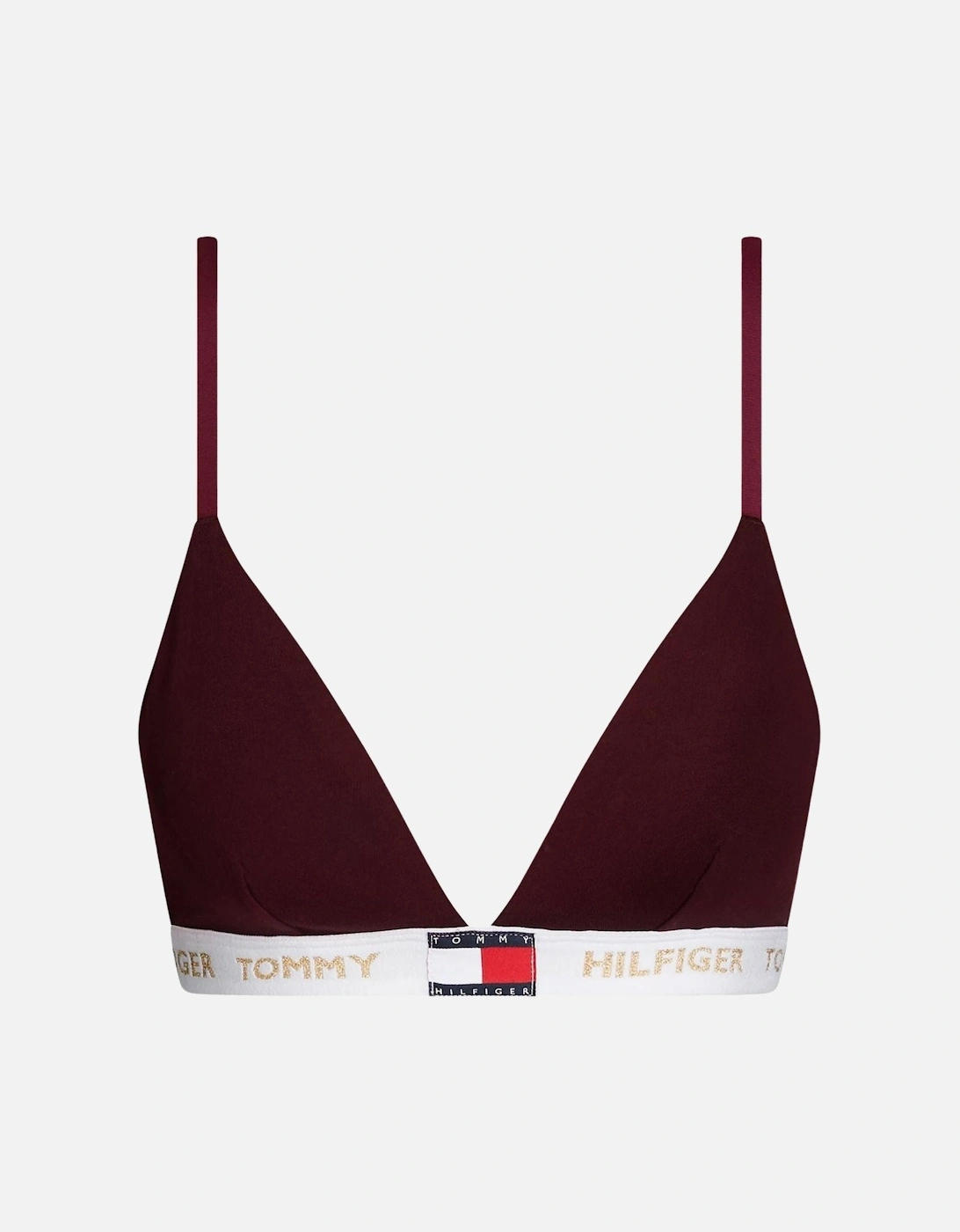 Golden Heritage Padded Triangle Bra, Burgundy, 6 of 5