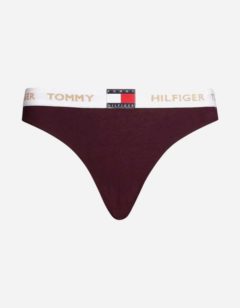 Golden Heritage Bikini Brief, Burgundy