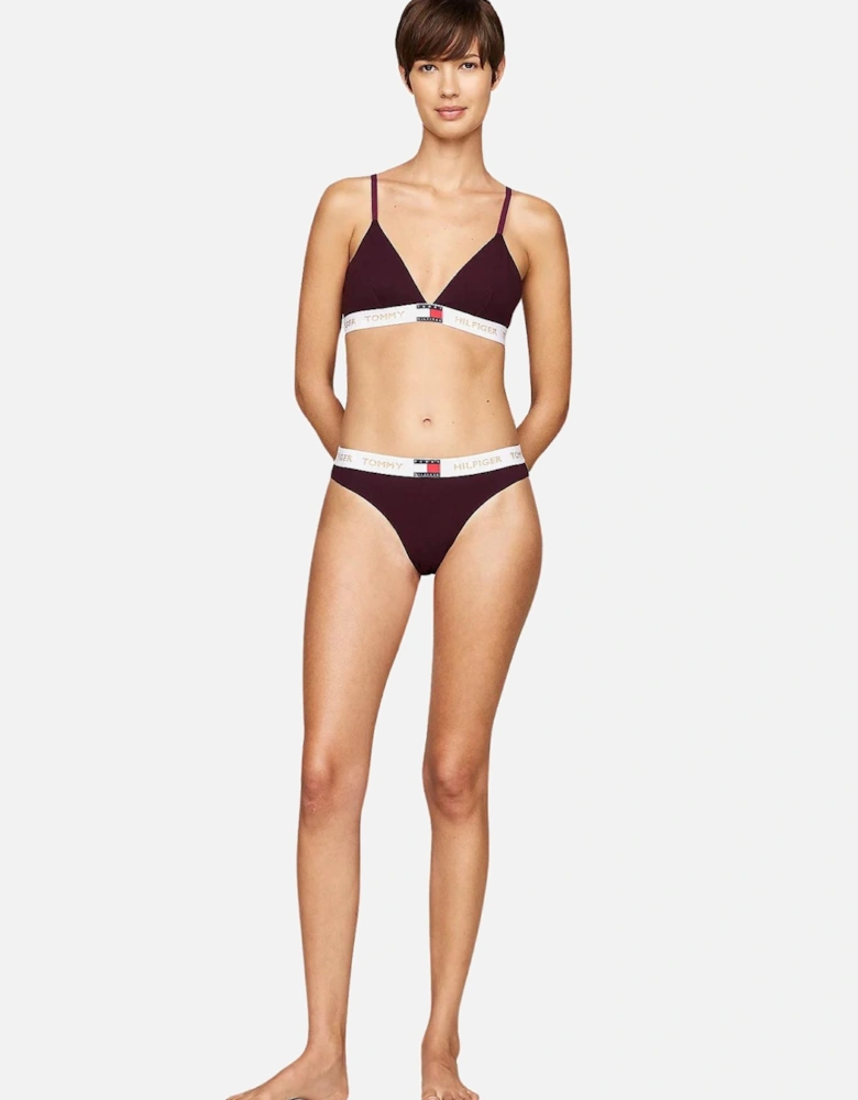 Golden Heritage Bikini Brief, Burgundy