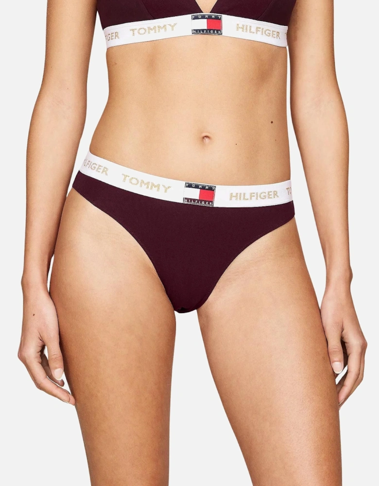 Golden Heritage Bikini Brief, Burgundy