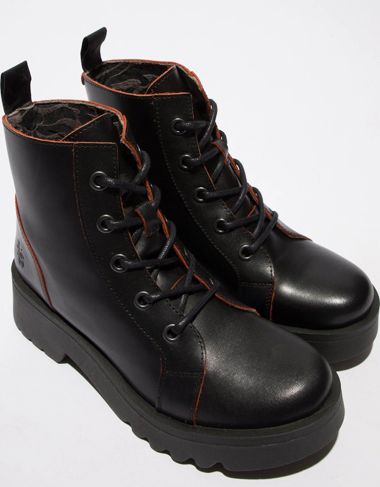 Metz788fly Lace Up Boot - Black/red