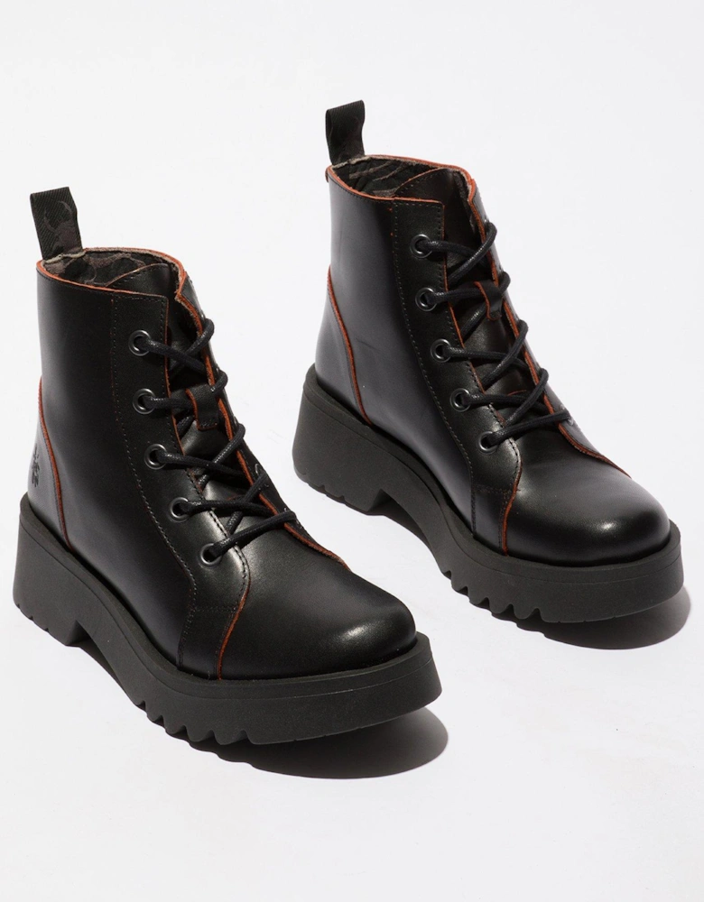 Metz788fly Lace Up Boot - Black/red