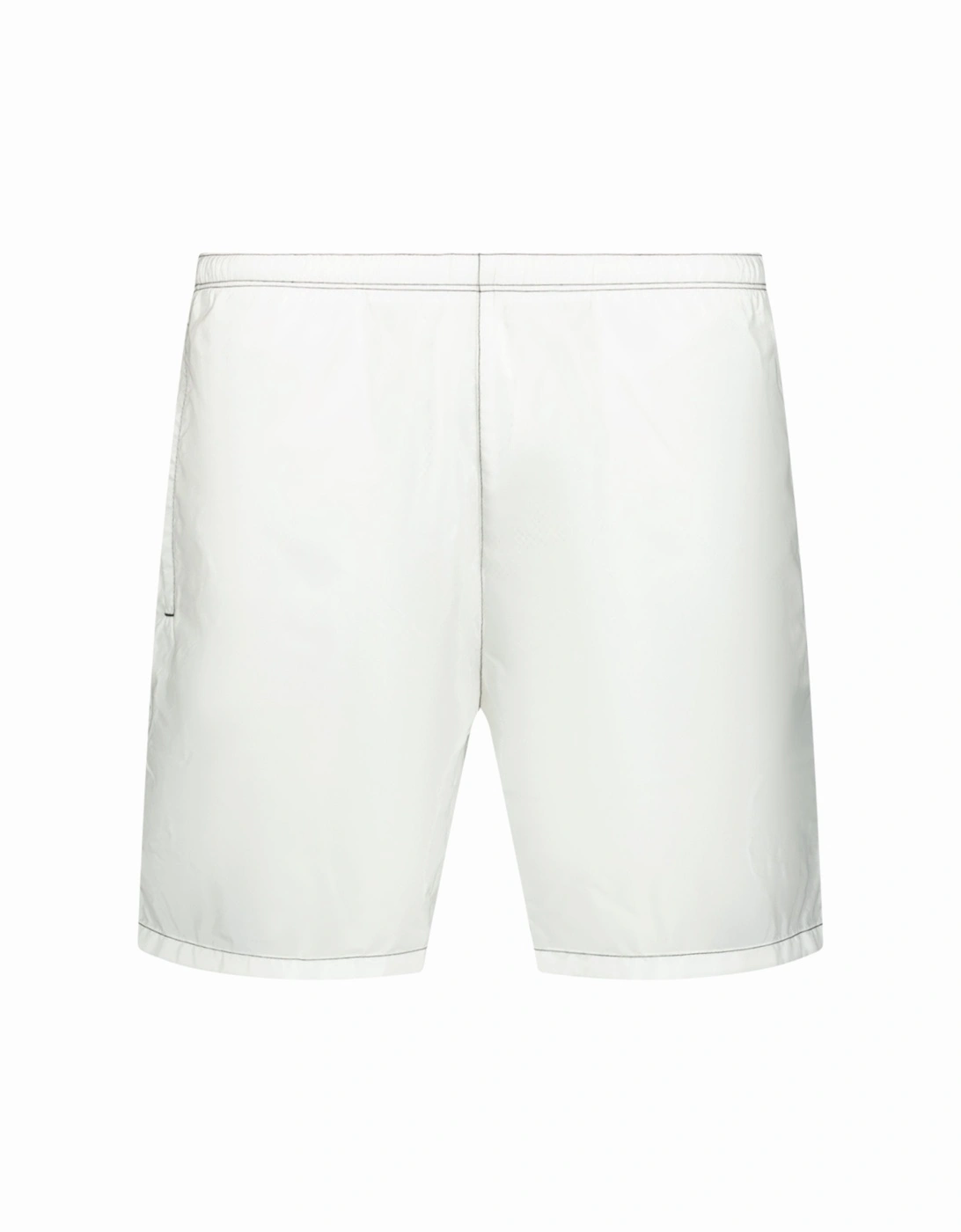 Metal Logo Swim Shorts White