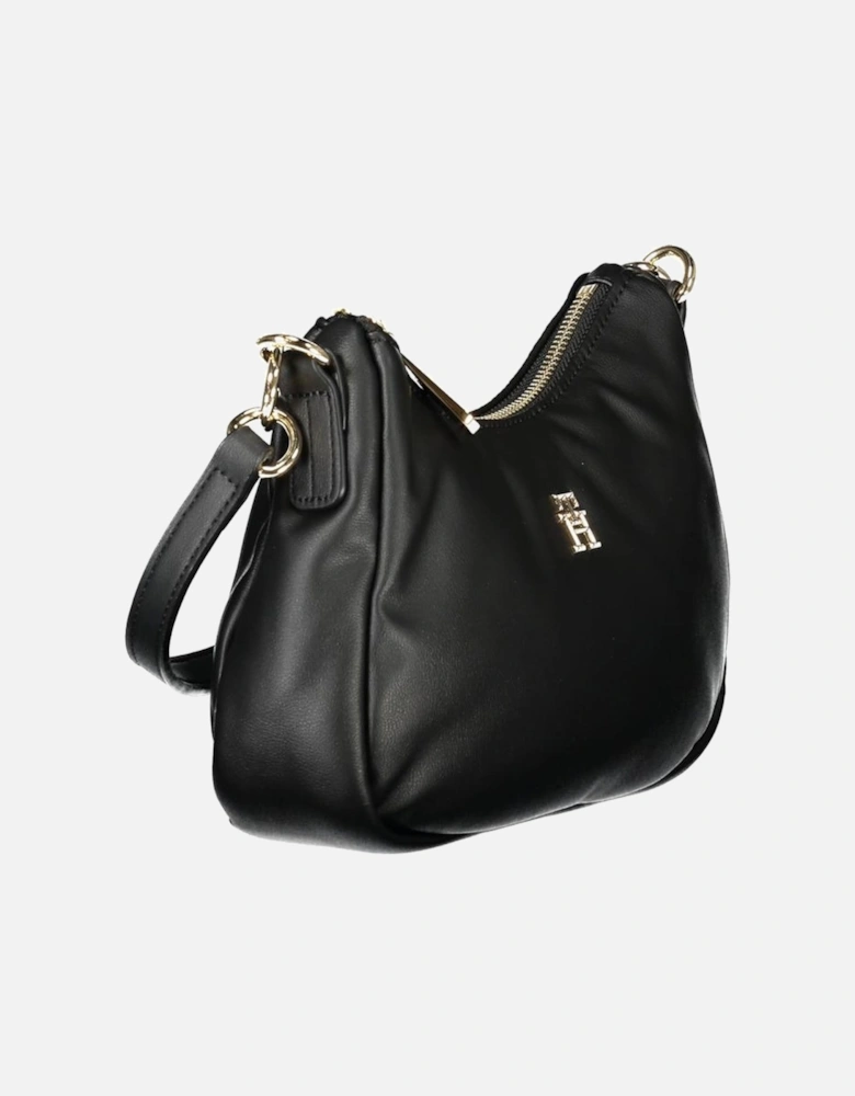 Black Polyester Handbag Women