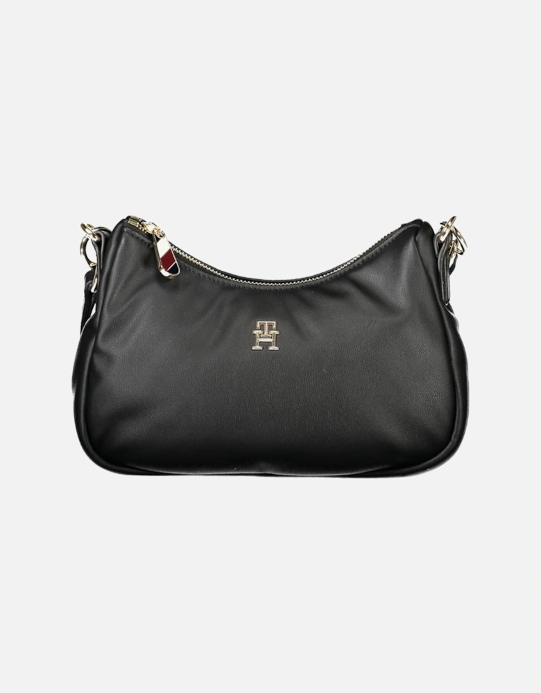 Black Polyester Handbag Women