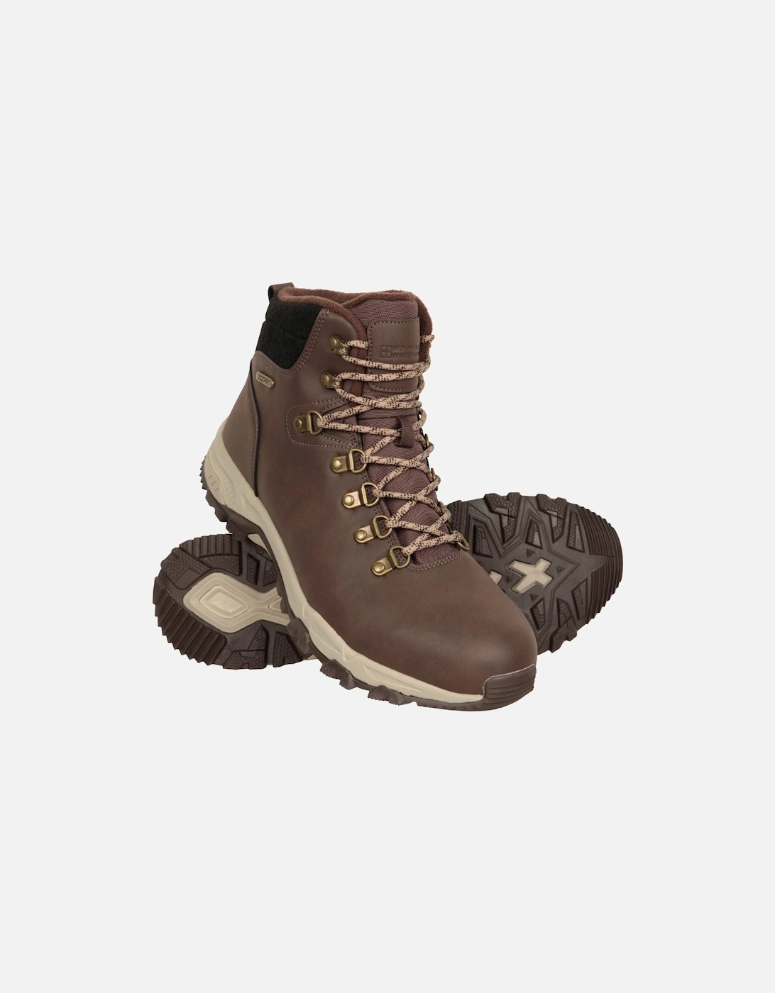 Mens Conway Leather Waterproof Boots, 6 of 5