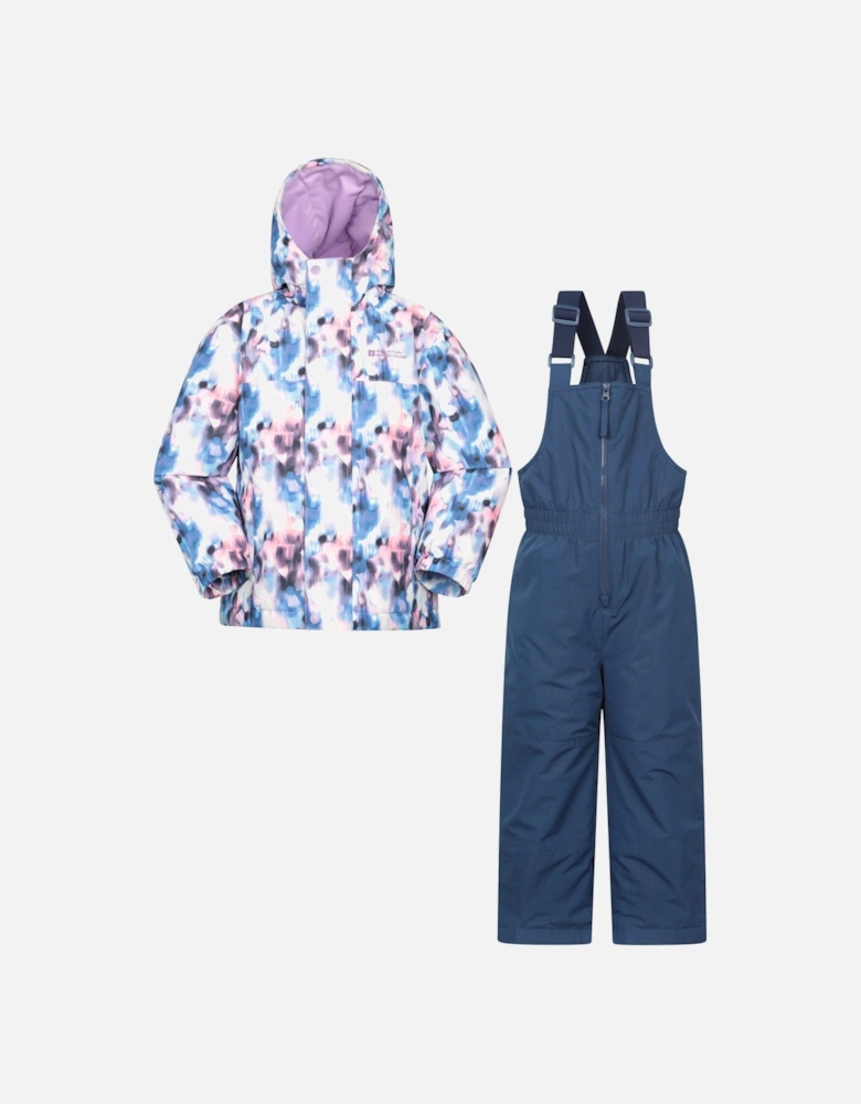 Childrens/Kids Polar Zone Printed Jacket & Salopettes Set