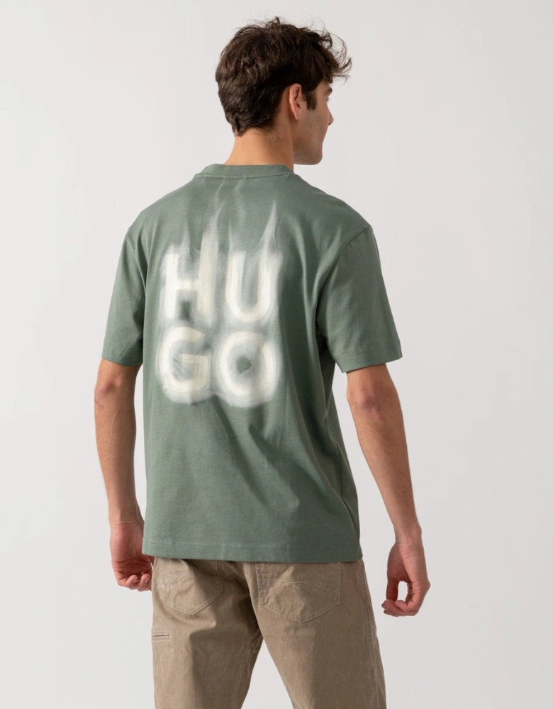 HUGO Dalsar Mens Logo Print T-shirt