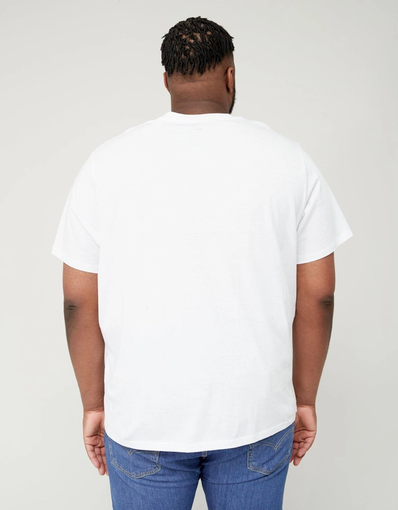 Big & Tall Batwing Logo T-shirt - White