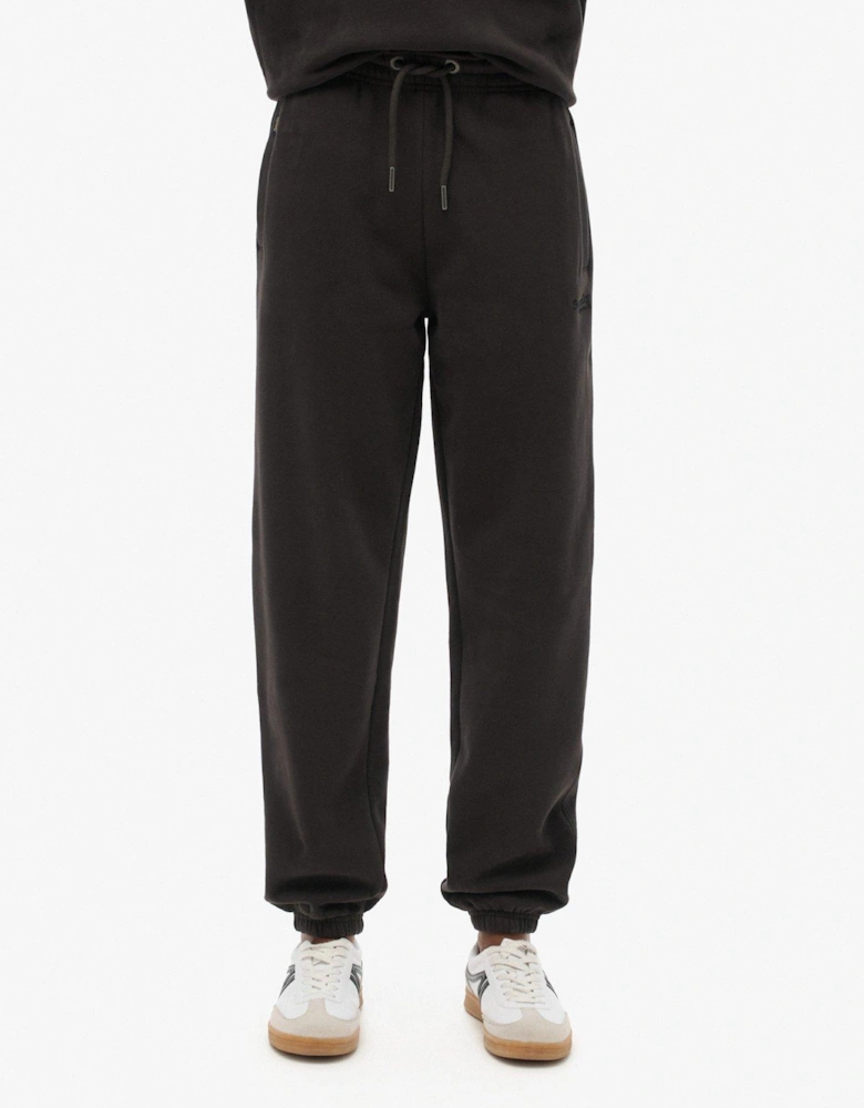 Essential Logo Cuffed Joggers - Black