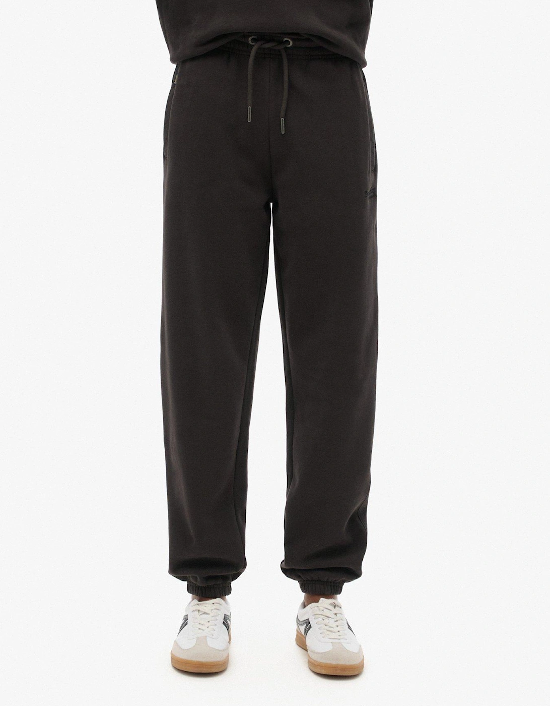 Essential Logo Cuffed Joggers - Black, 2 of 1