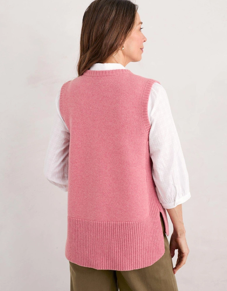 Coupling Vest Knit - Pink