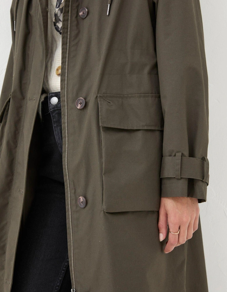 Audrey Trench Coat - Dark Green