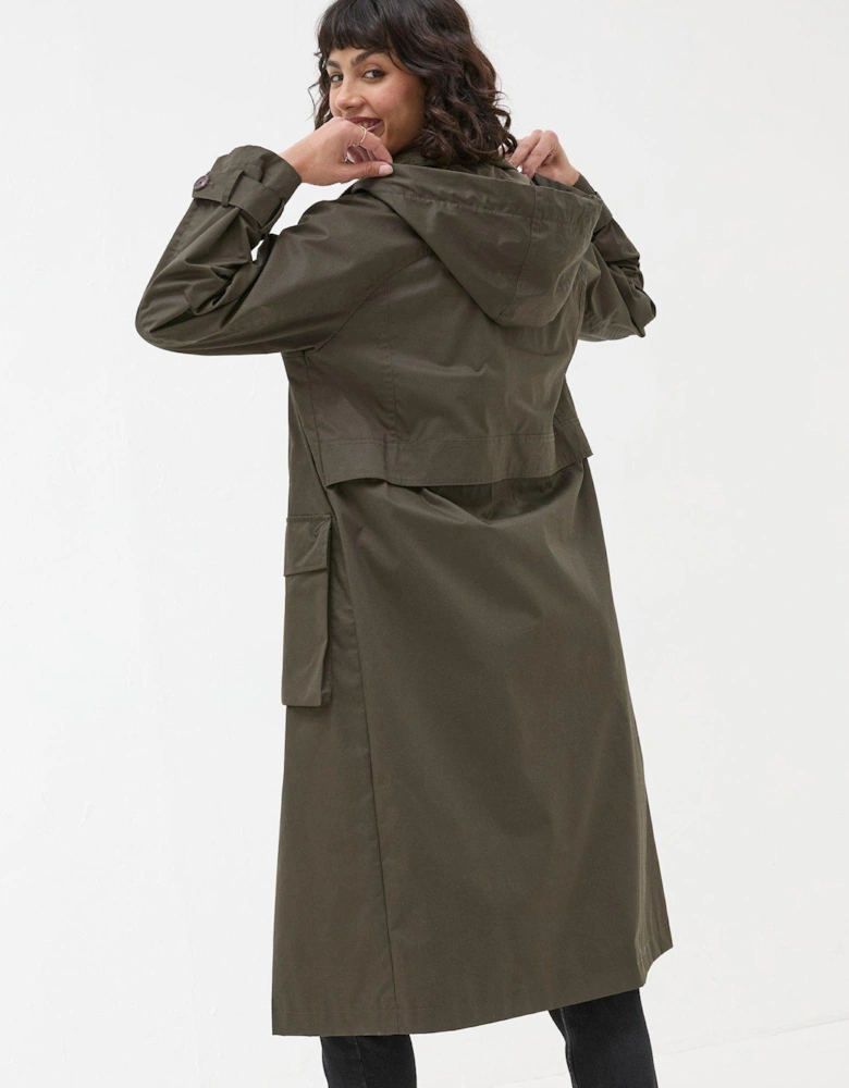 Audrey Trench Coat - Dark Green