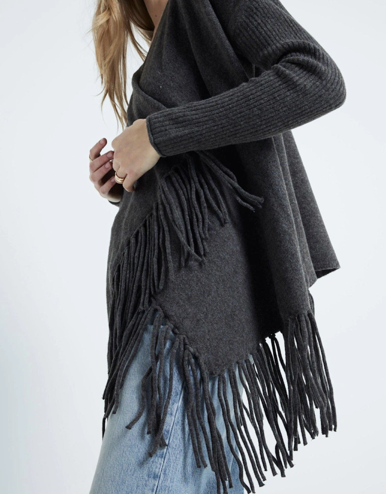 Waterfall Cardigan - Dark Grey