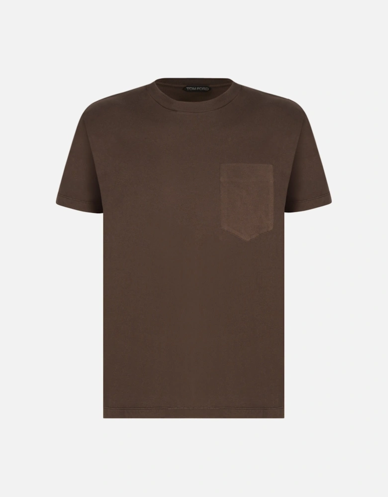 Pure 7 OZ Cotton T Shirt Brown