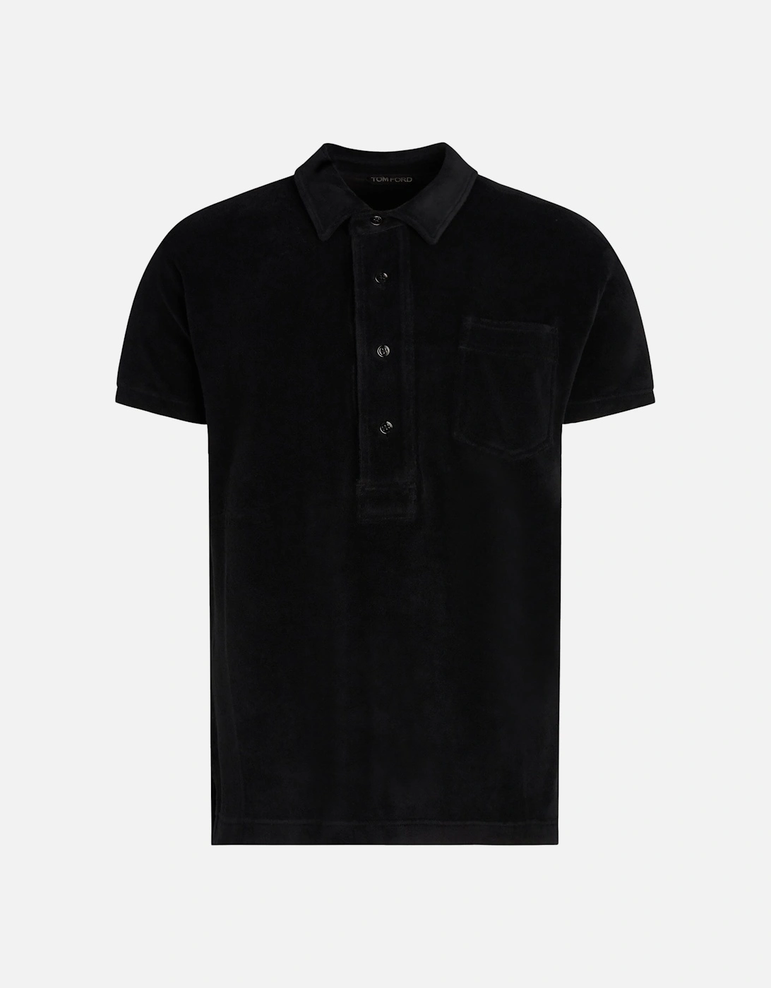 Luxury Towelling Polo Black, 5 of 4