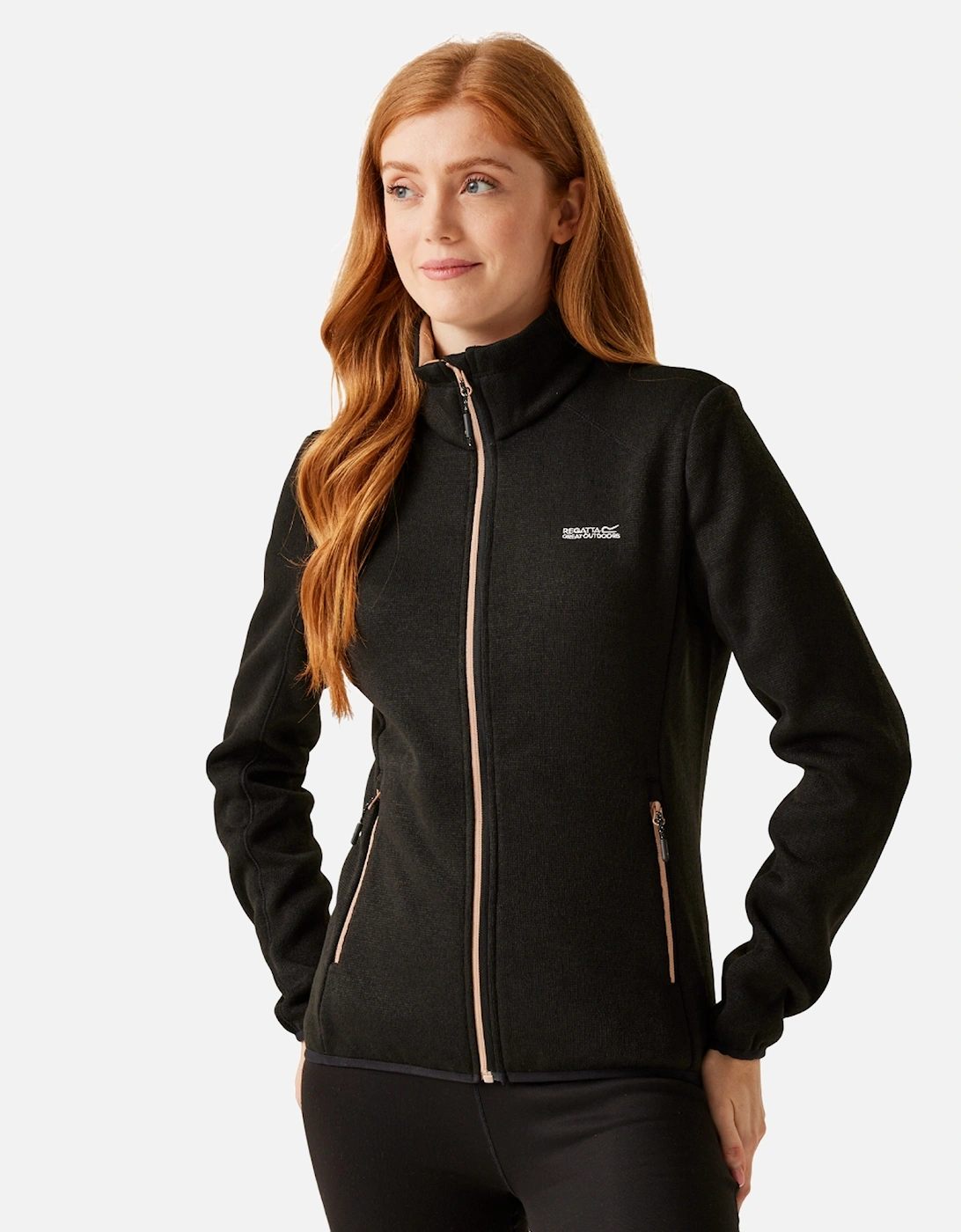 Womens/Ladies Newhill Marl Full Zip Fleece Jacket