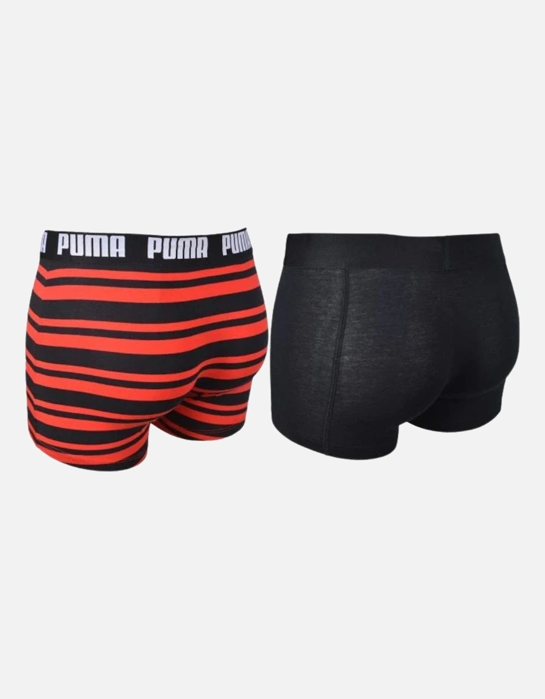 2-Pack Heritage Stripe Boxer Briefs, Red/Black