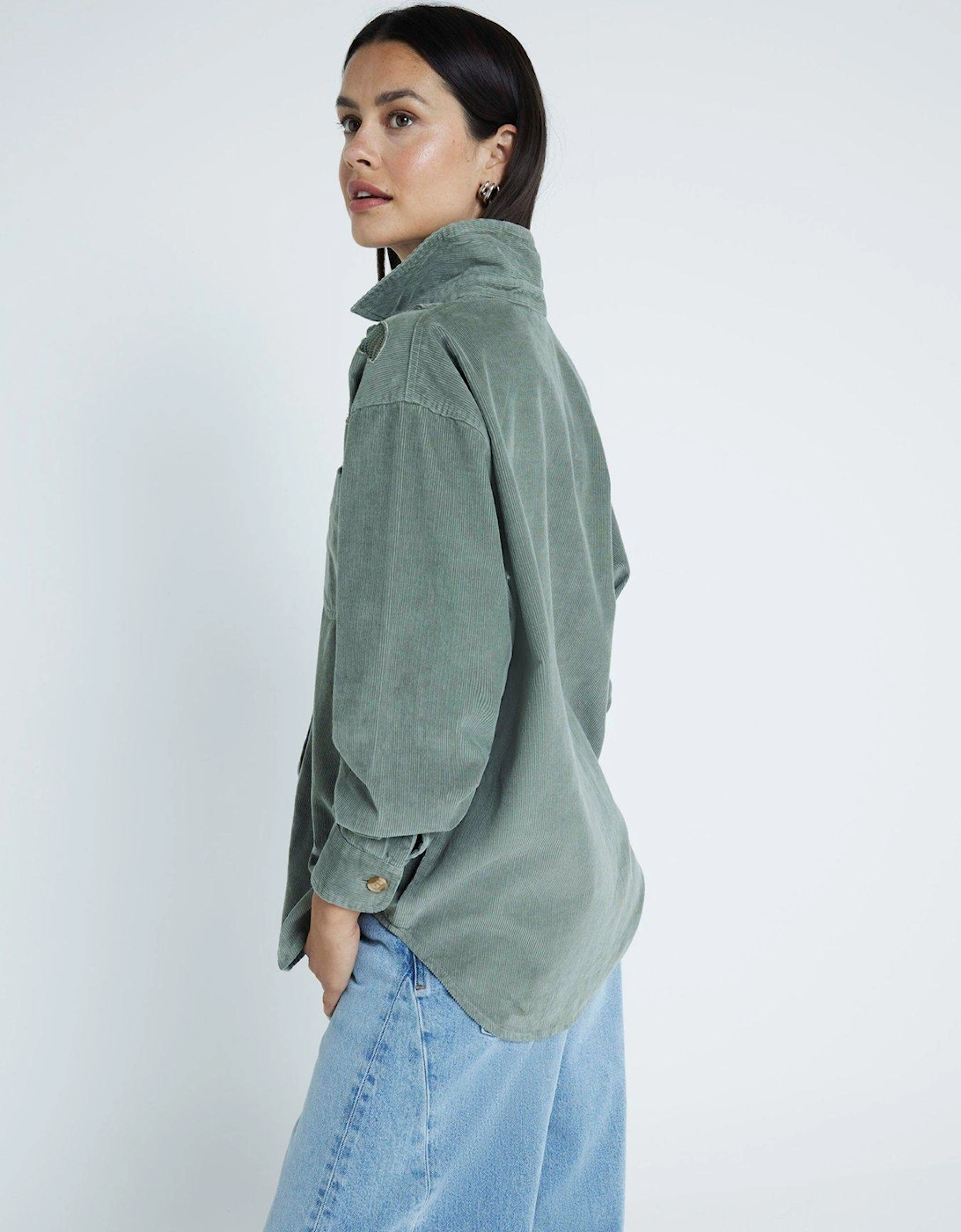 Cutwork Cord Shirt - Khaki