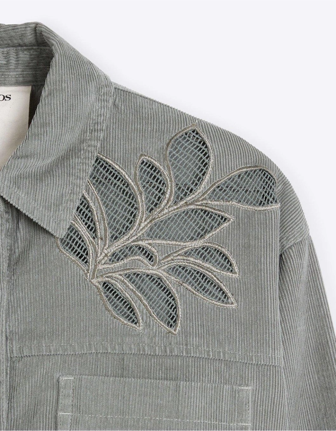 Cutwork Cord Shirt - Khaki