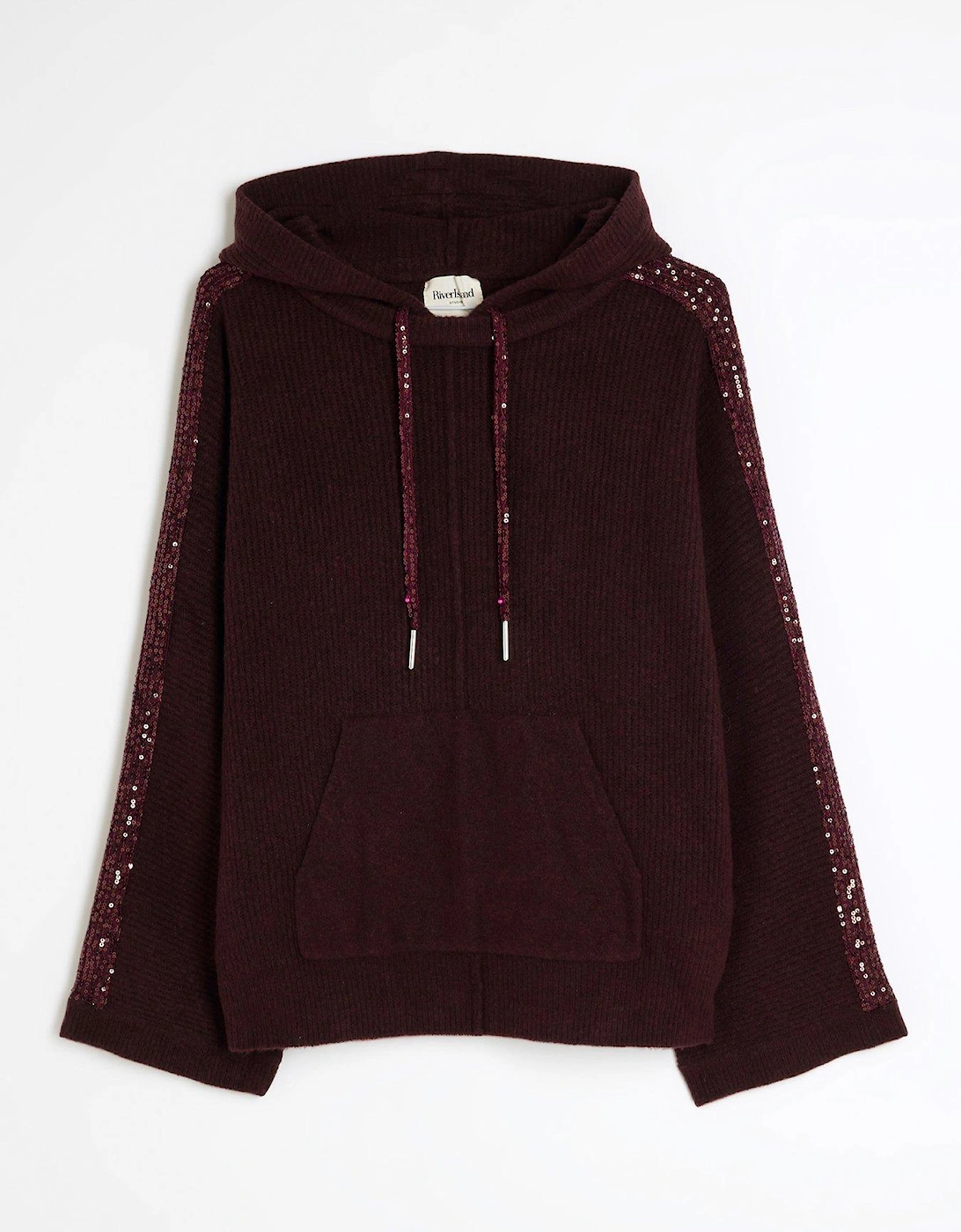 Sequin Hoodie - Red