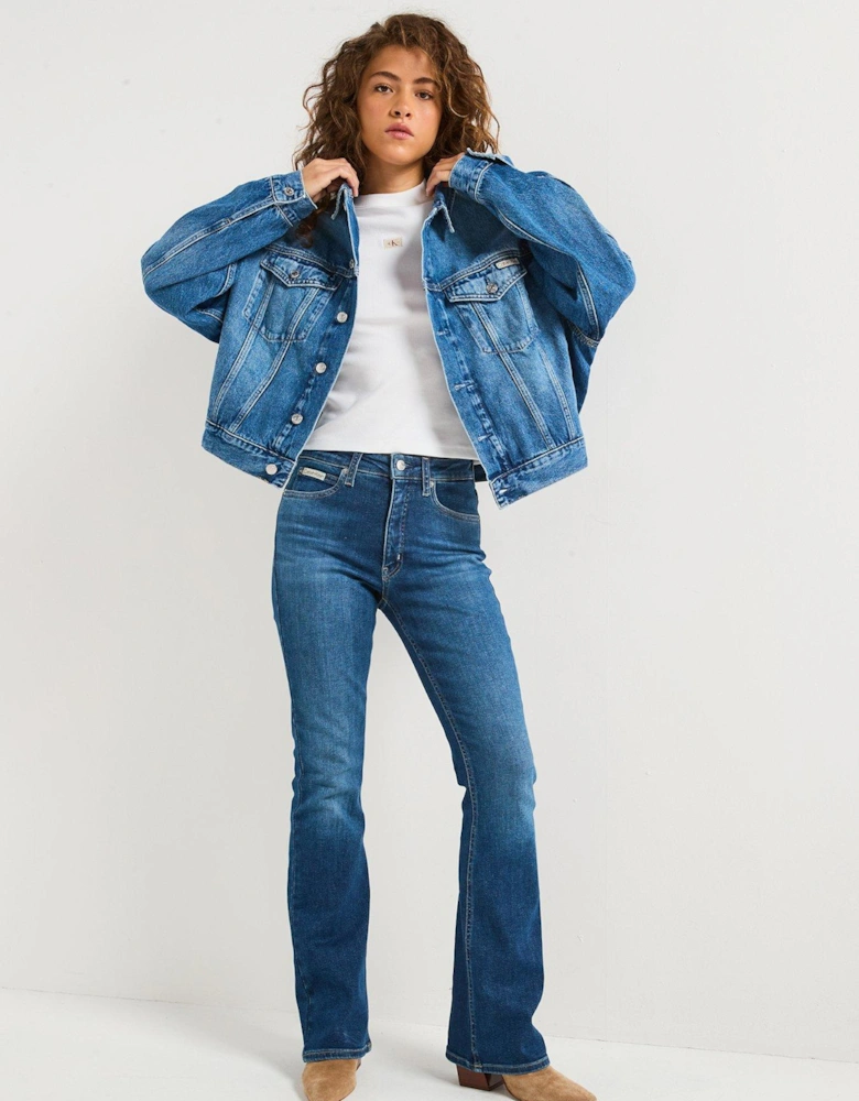 Boxy Denim Jacket - Blue