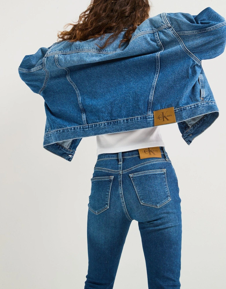 Boxy Denim Jacket - Blue