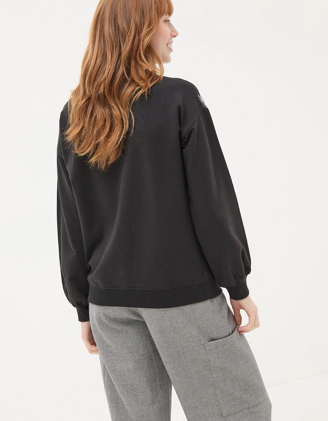 Oversized Sweat Shirt - Black